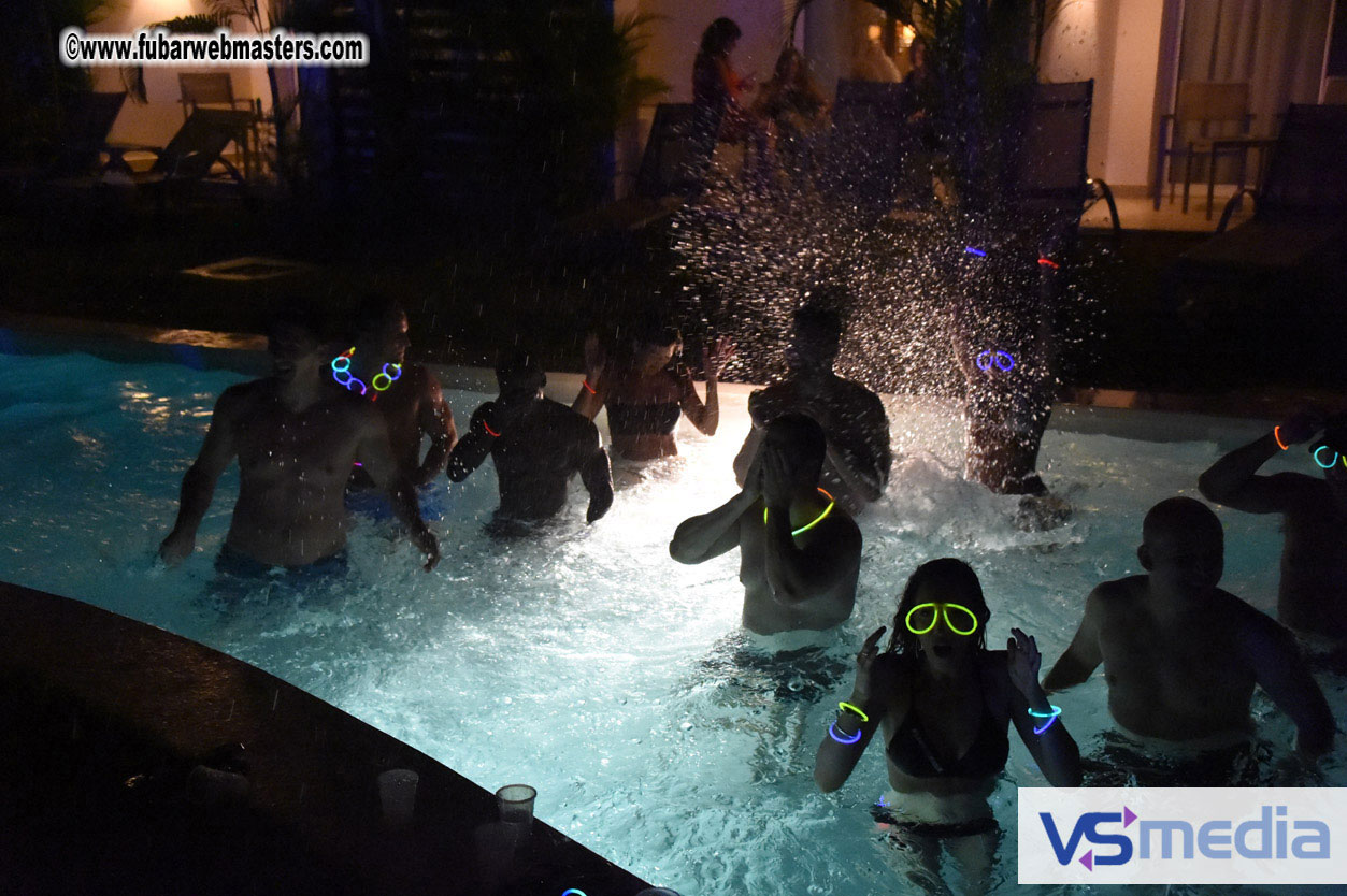 Black Light Pool Party