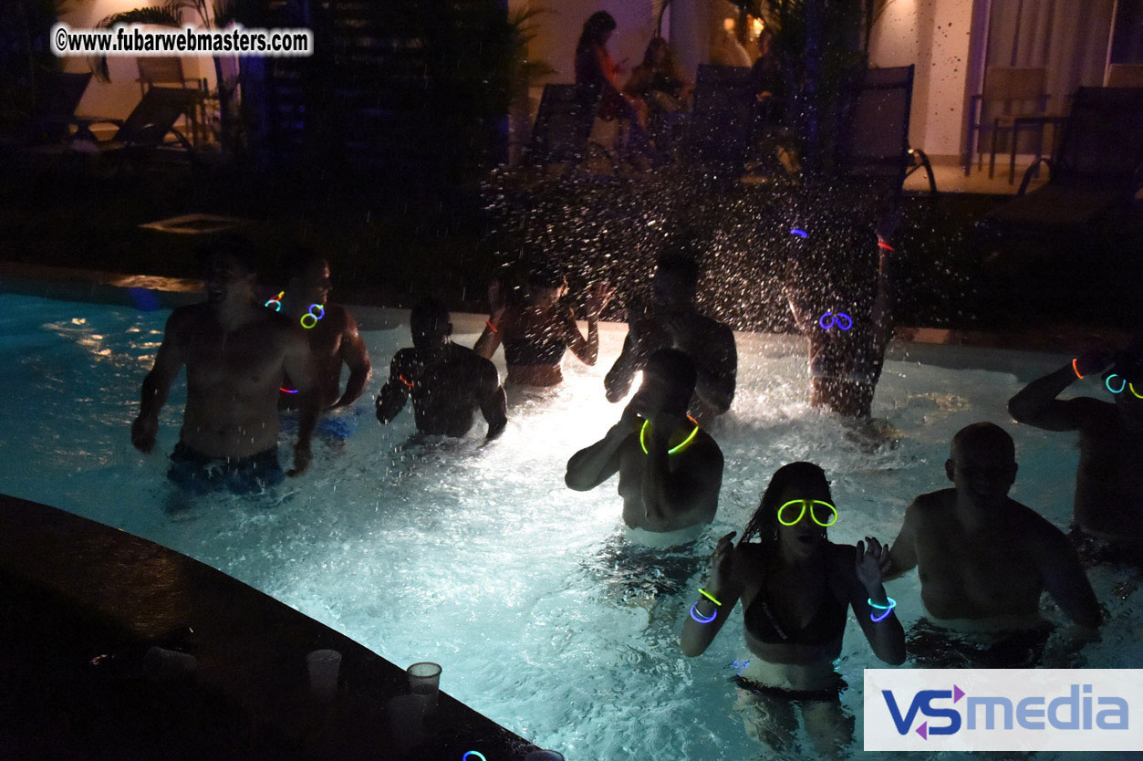 Black Light Pool Party