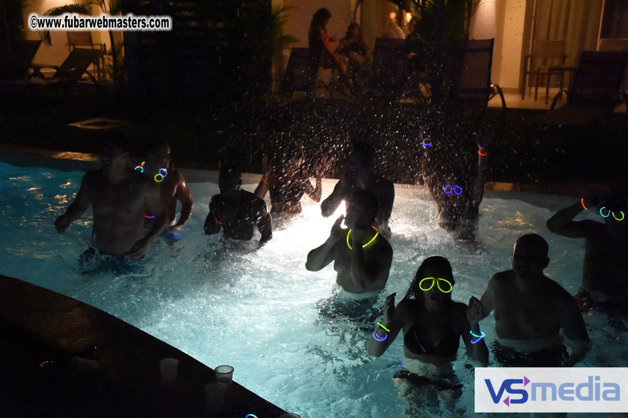 Black Light Pool Party