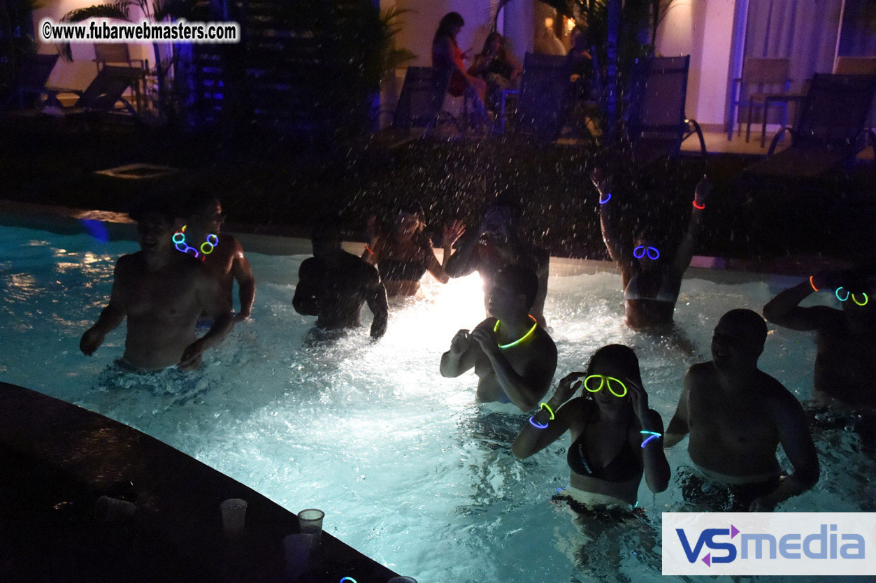 Black Light Pool Party