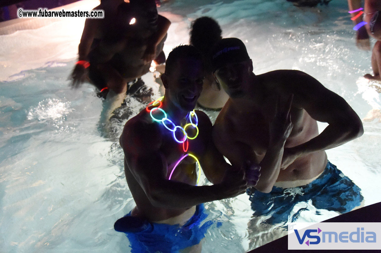 Black Light Pool Party