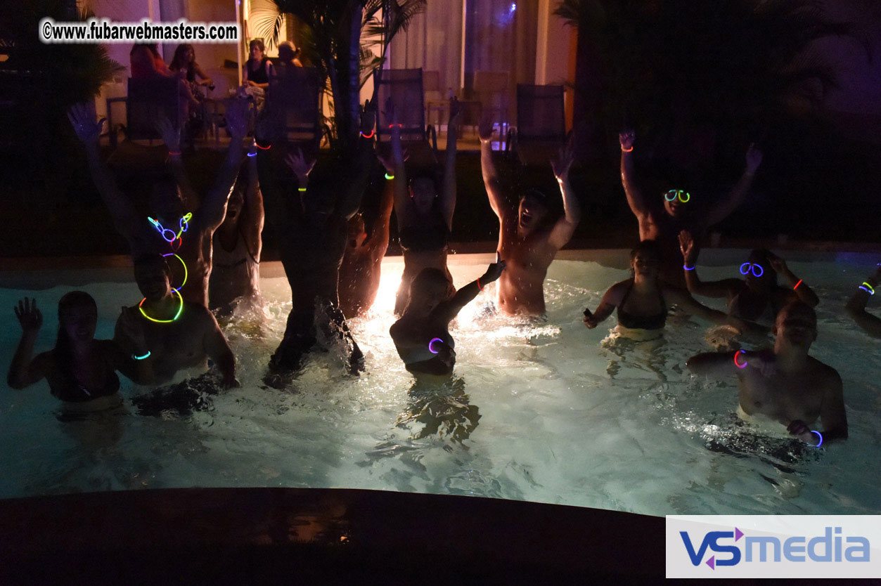 Black Light Pool Party