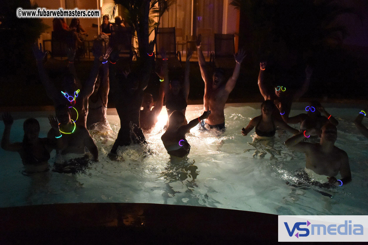 Black Light Pool Party