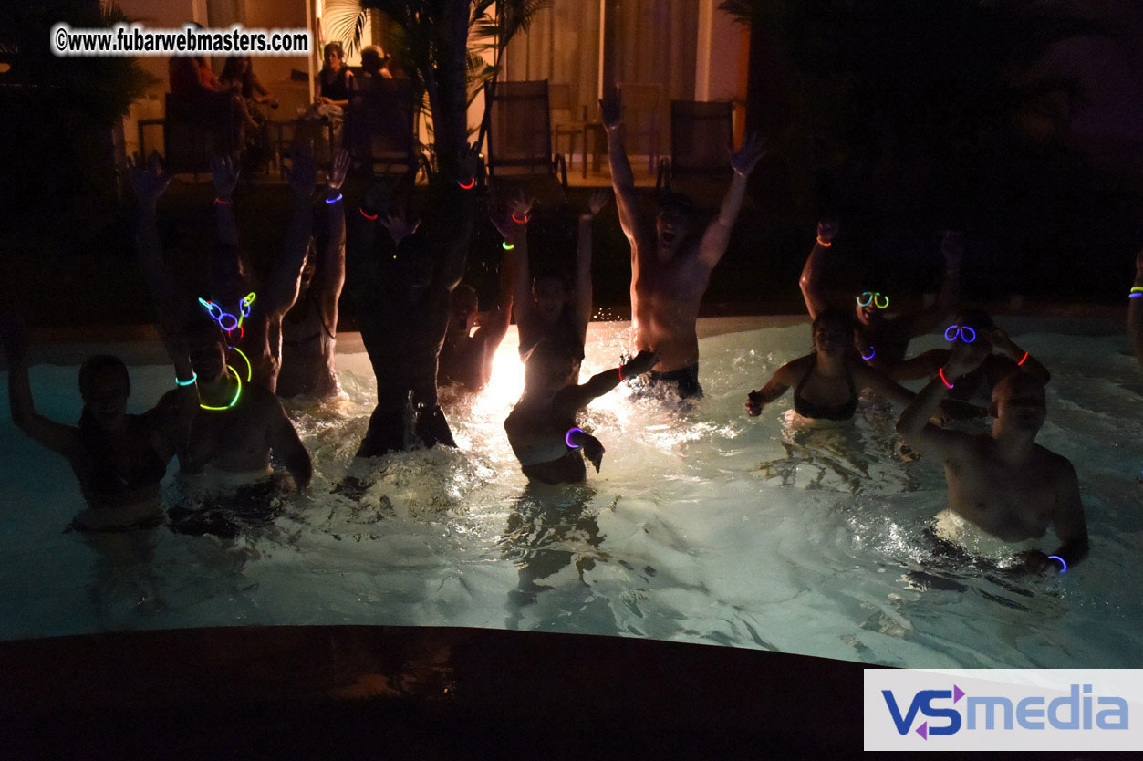 Black Light Pool Party