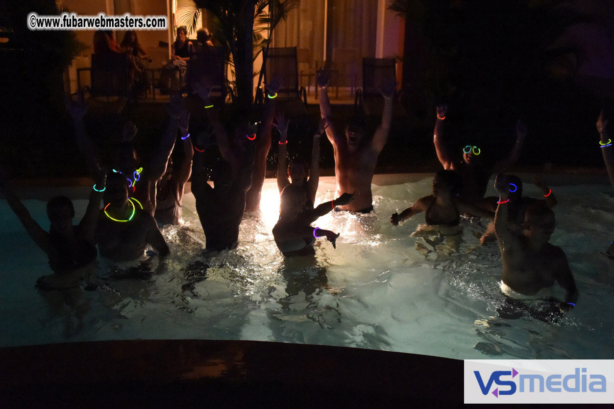 Black Light Pool Party