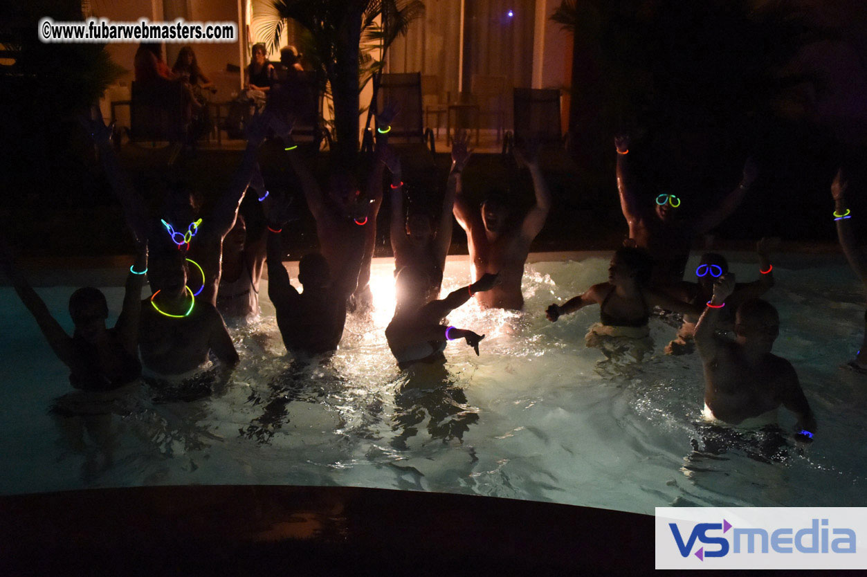 Black Light Pool Party