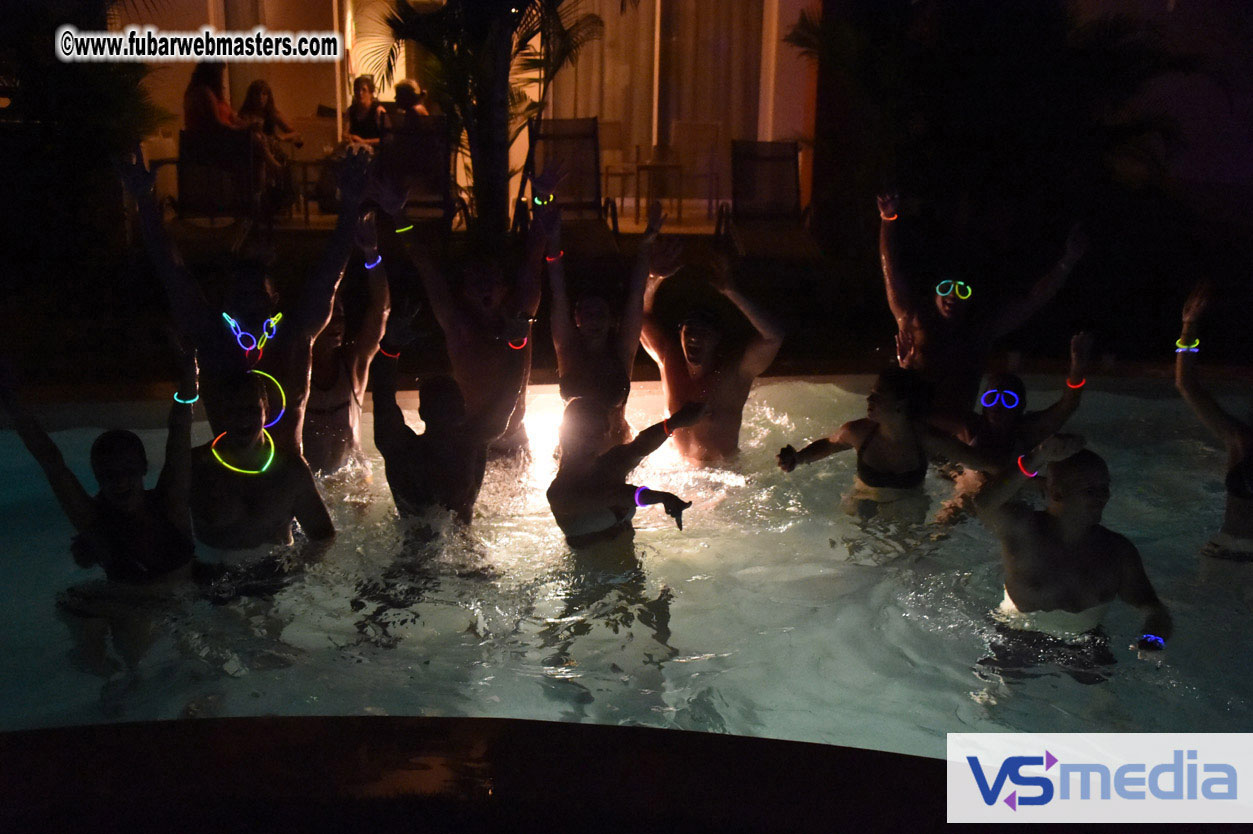 Black Light Pool Party