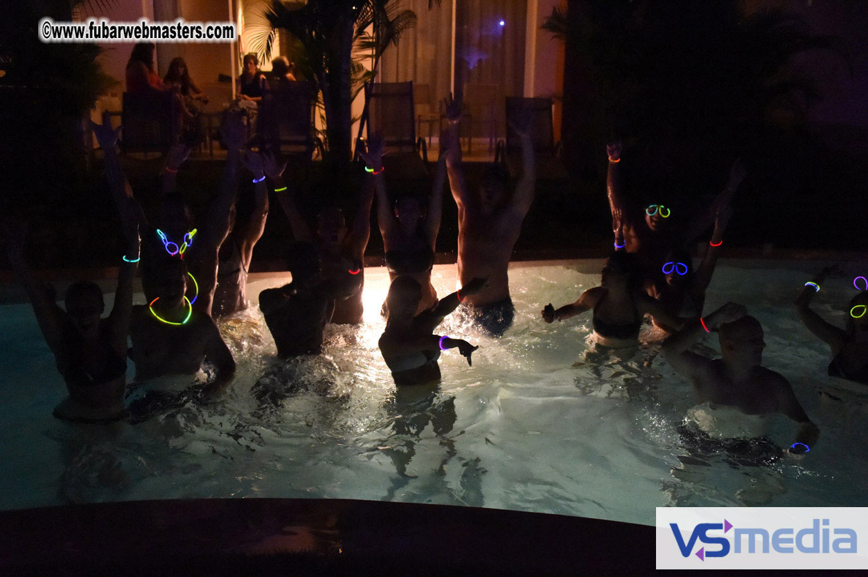 Black Light Pool Party