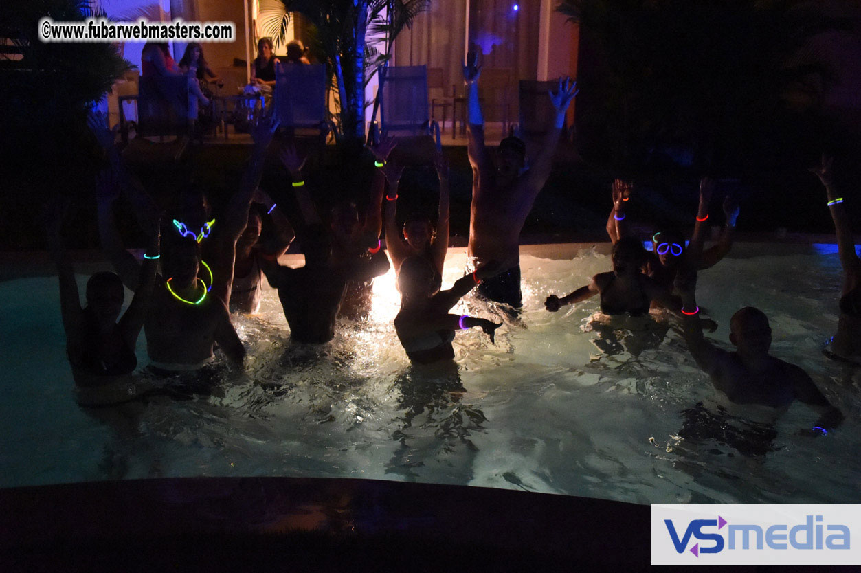 Black Light Pool Party