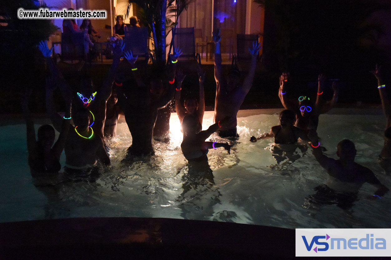 Black Light Pool Party