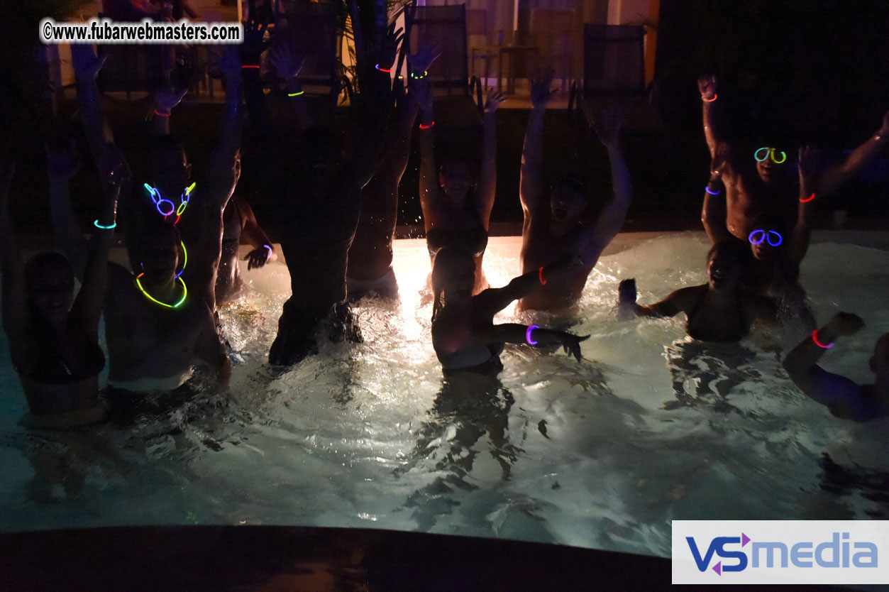 Black Light Pool Party