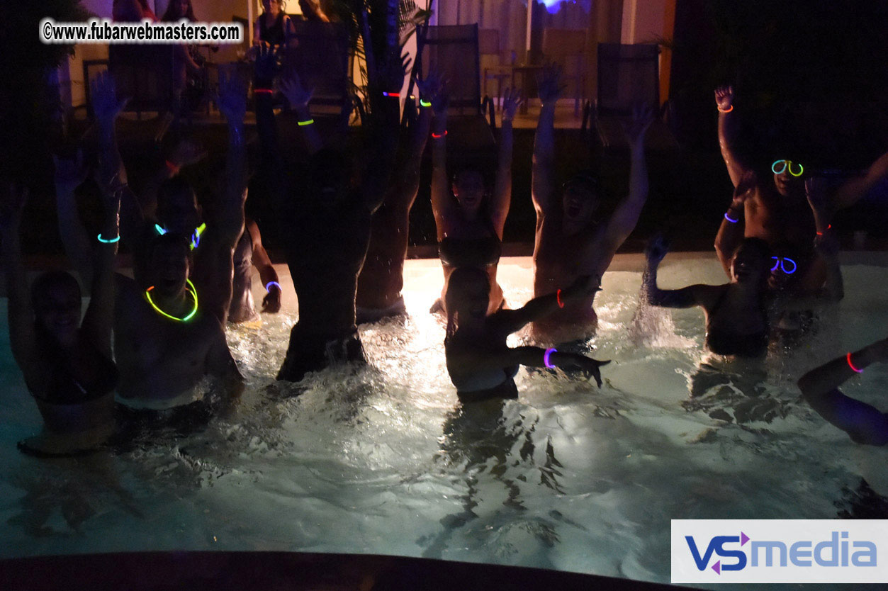 Black Light Pool Party