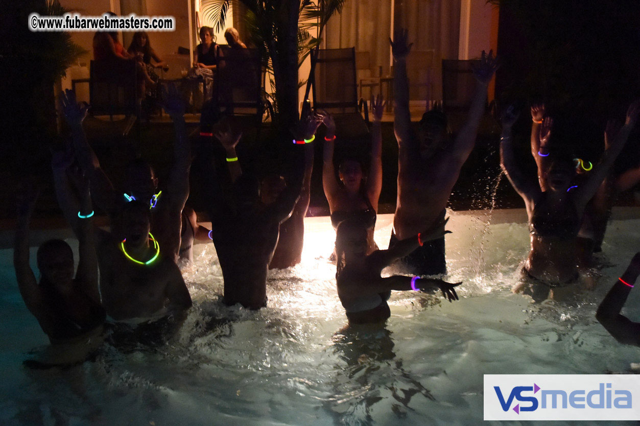 Black Light Pool Party