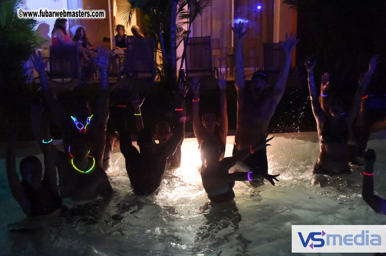 Black Light Pool Party