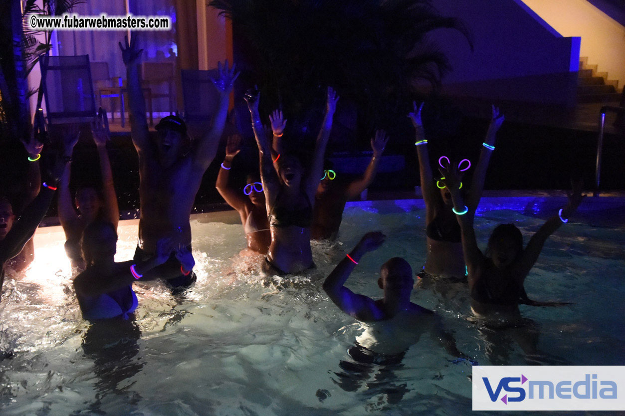 Black Light Pool Party