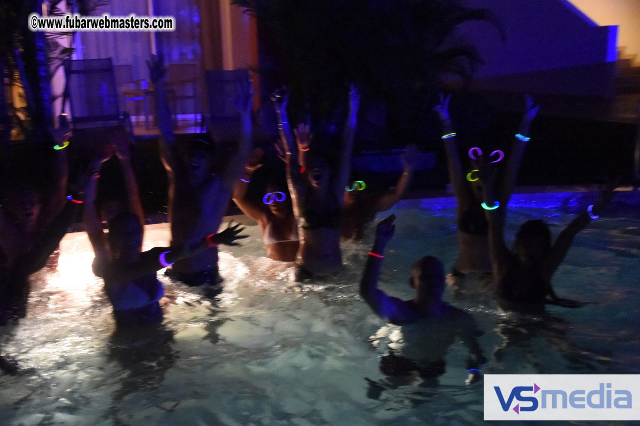 Black Light Pool Party