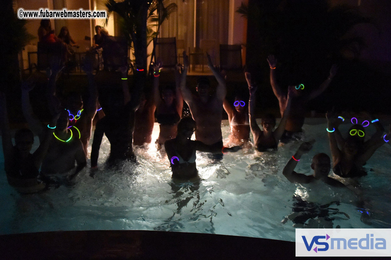 Black Light Pool Party