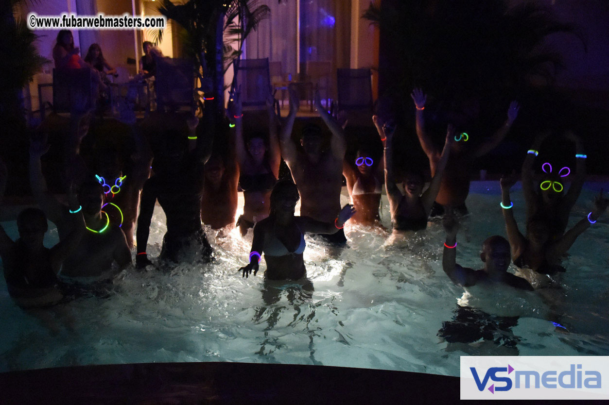 Black Light Pool Party