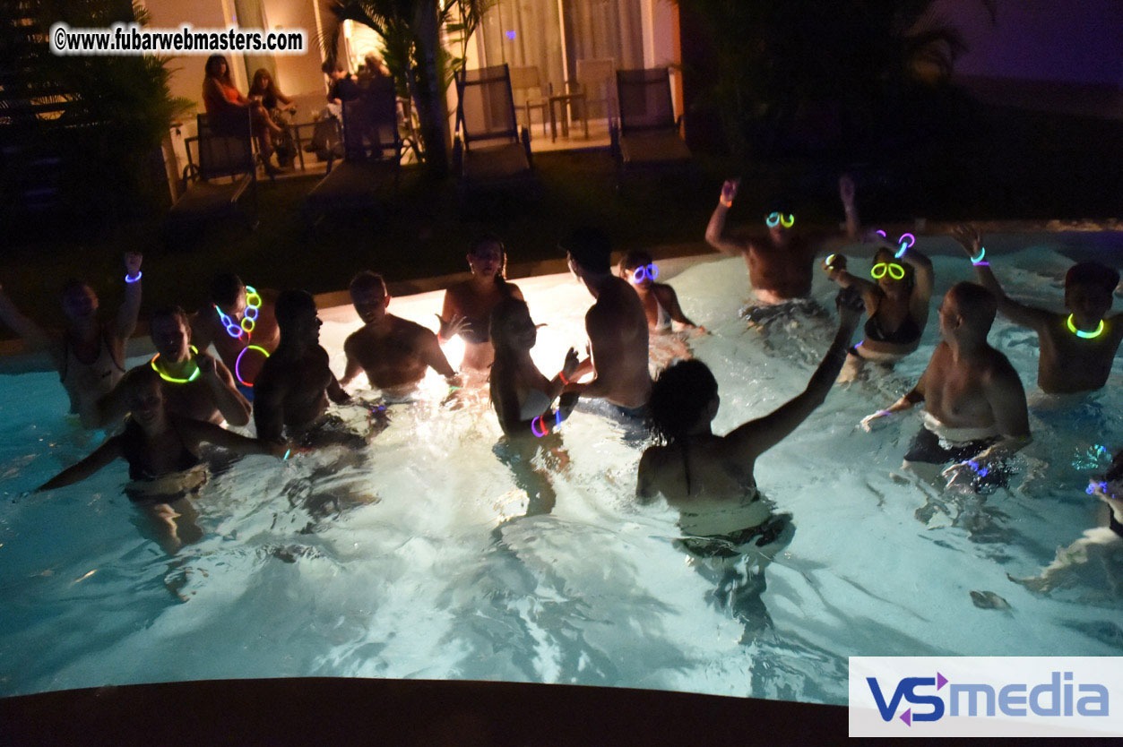 Black Light Pool Party