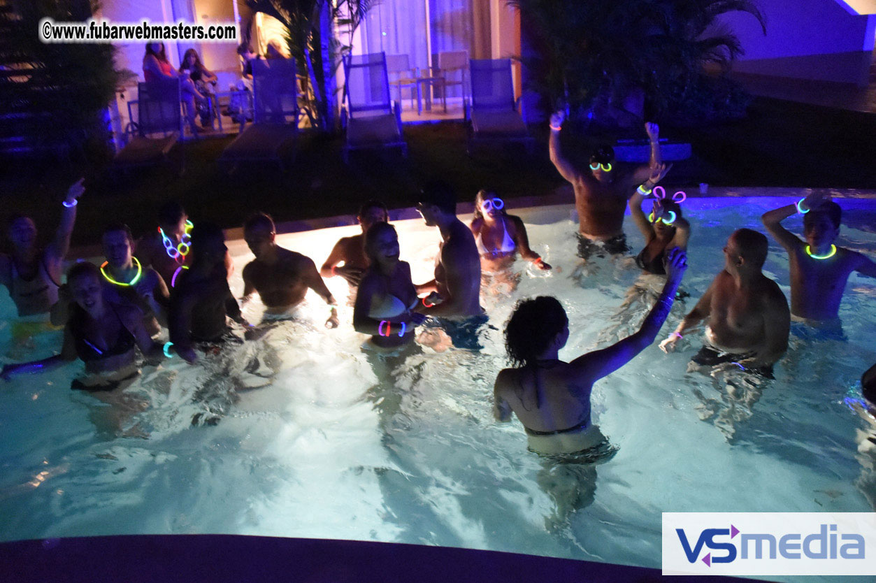 Black Light Pool Party