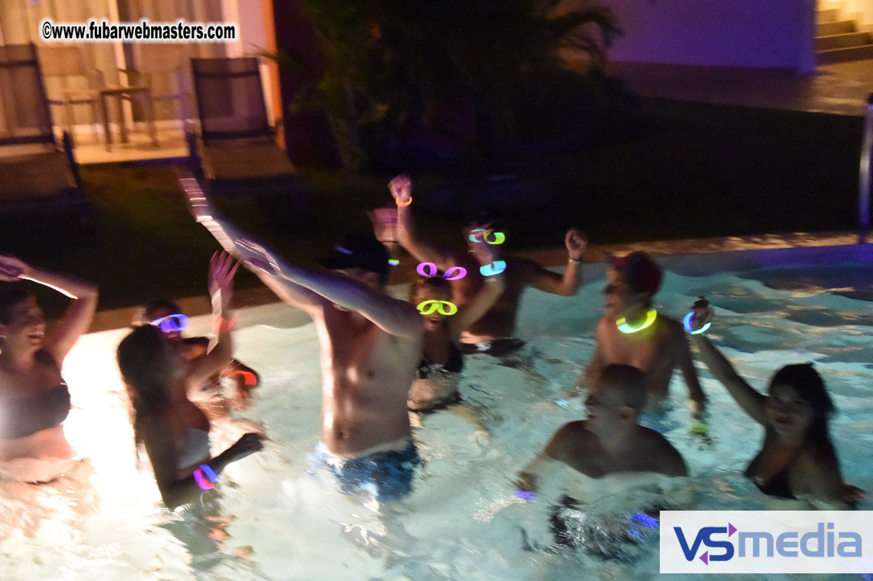 Black Light Pool Party