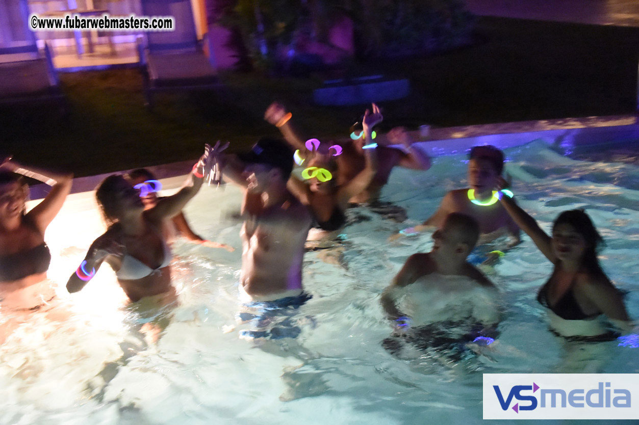 Black Light Pool Party