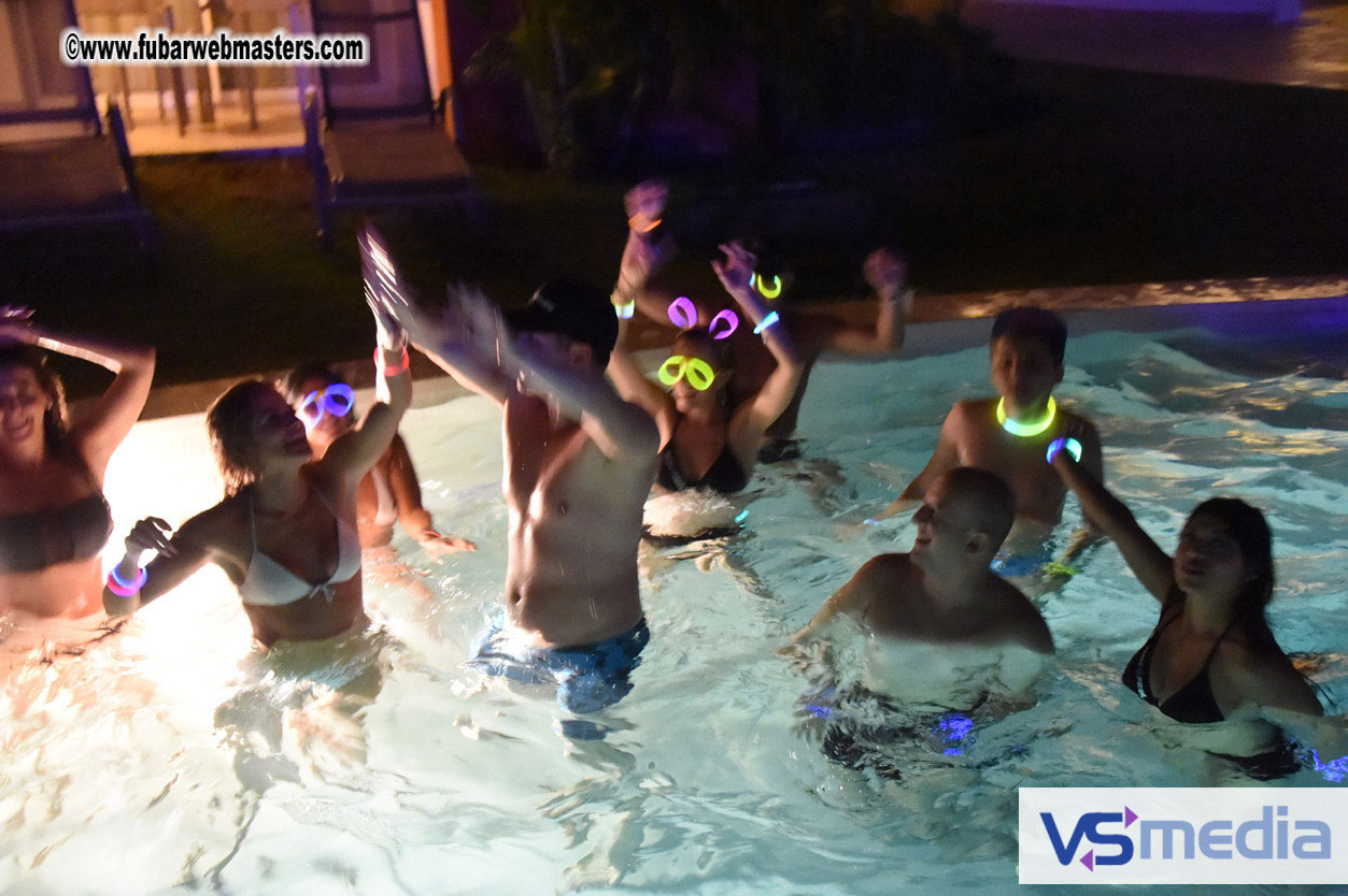 Black Light Pool Party