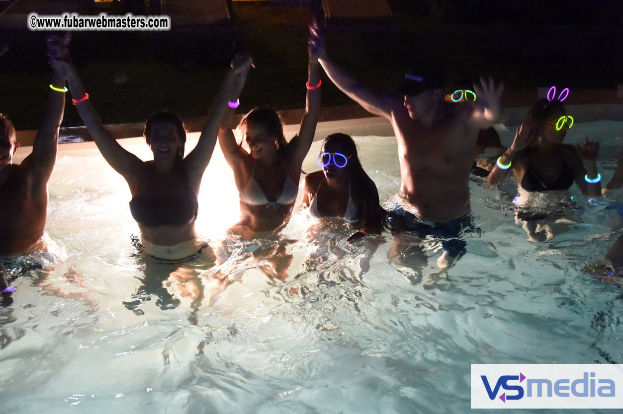 Black Light Pool Party