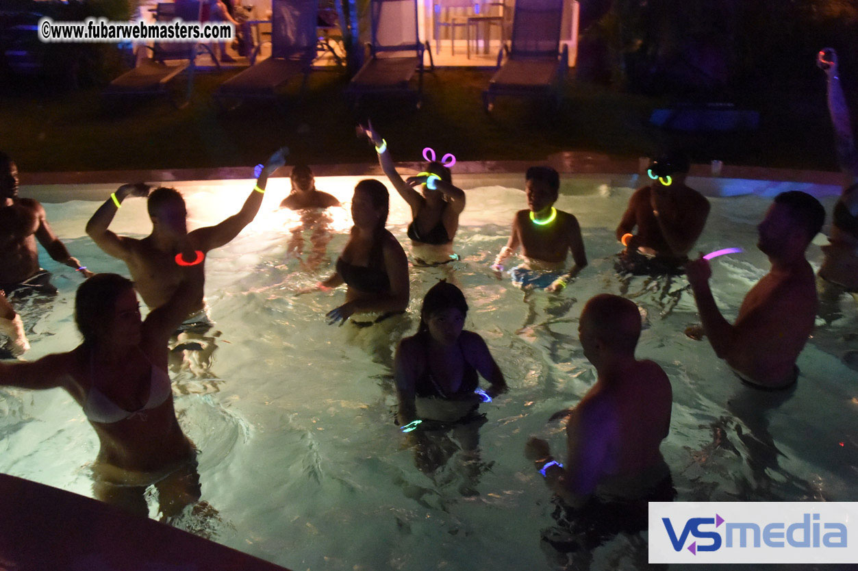 Black Light Pool Party