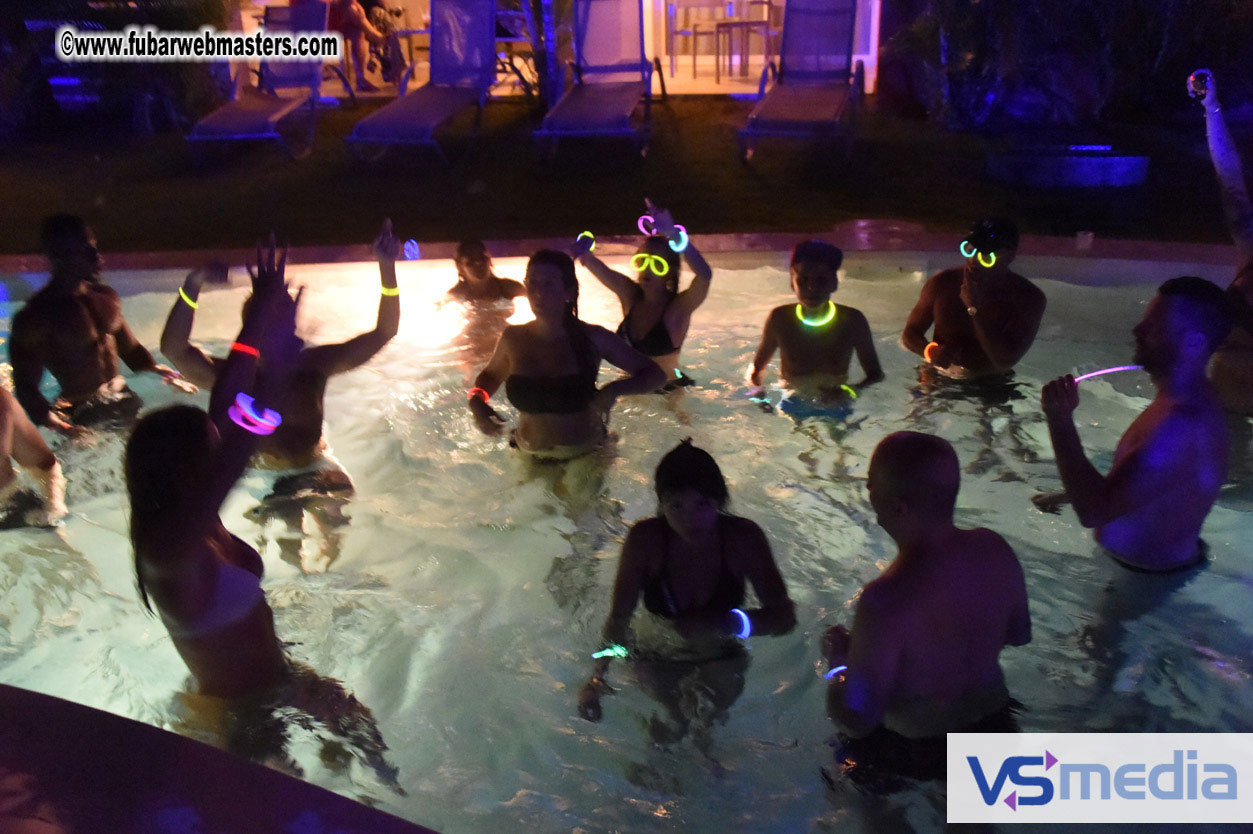 Black Light Pool Party