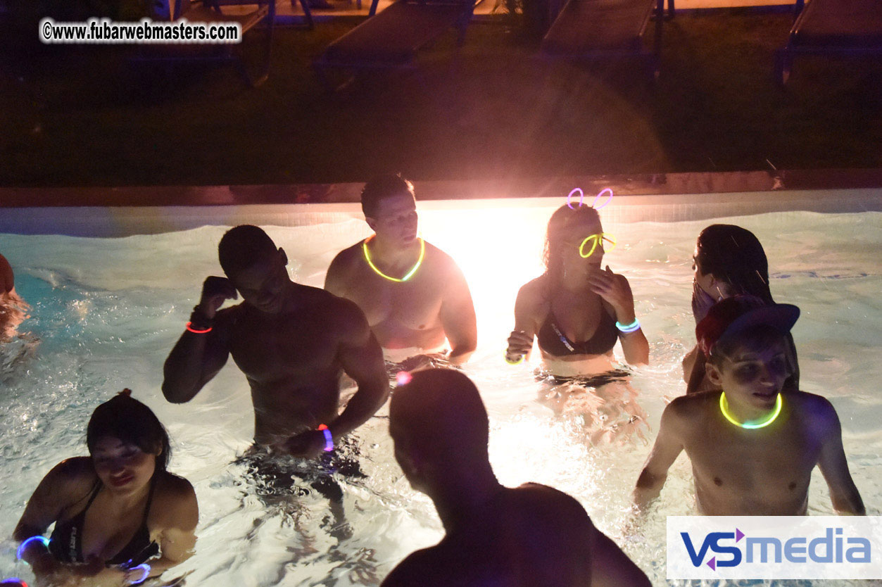 Black Light Pool Party