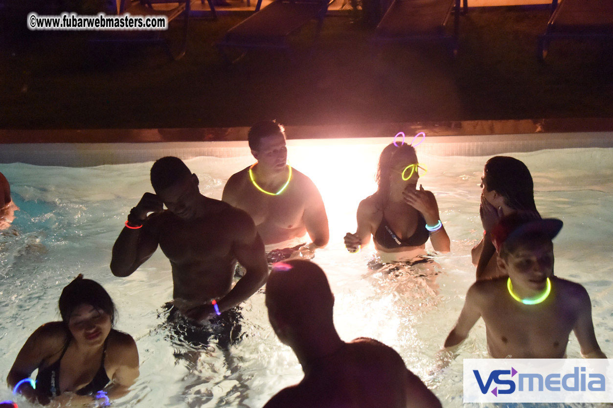 Black Light Pool Party