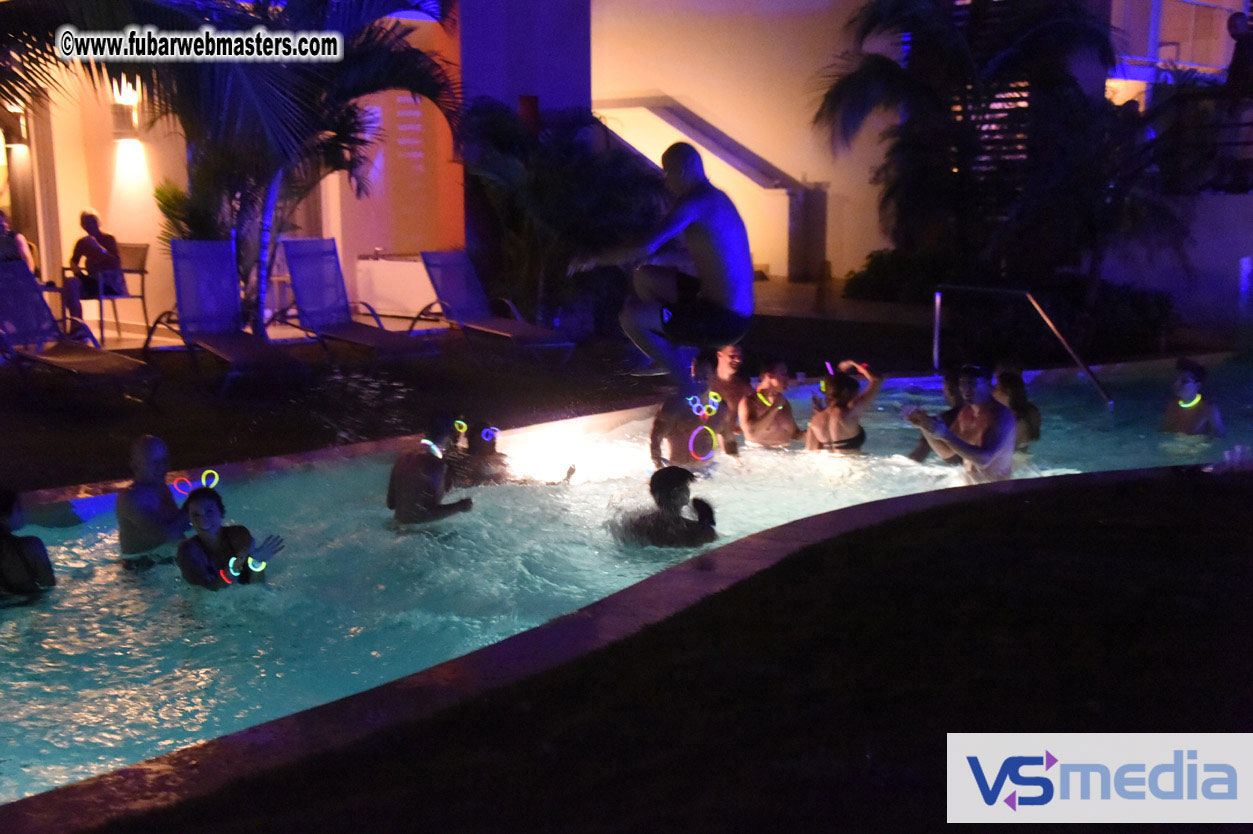 Black Light Pool Party