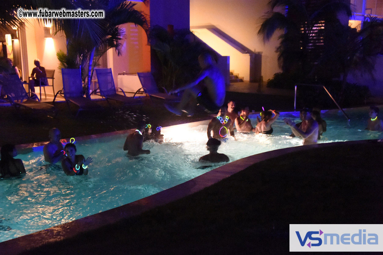 Black Light Pool Party