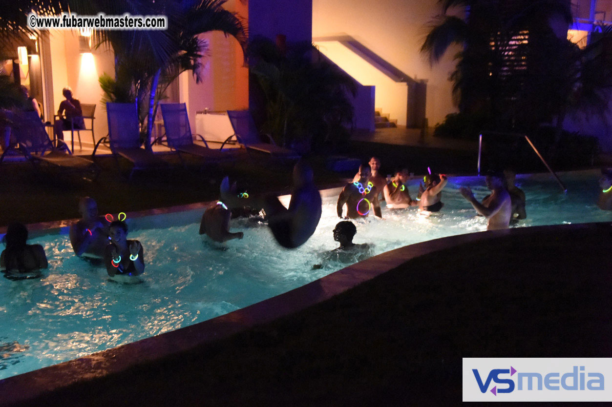 Black Light Pool Party