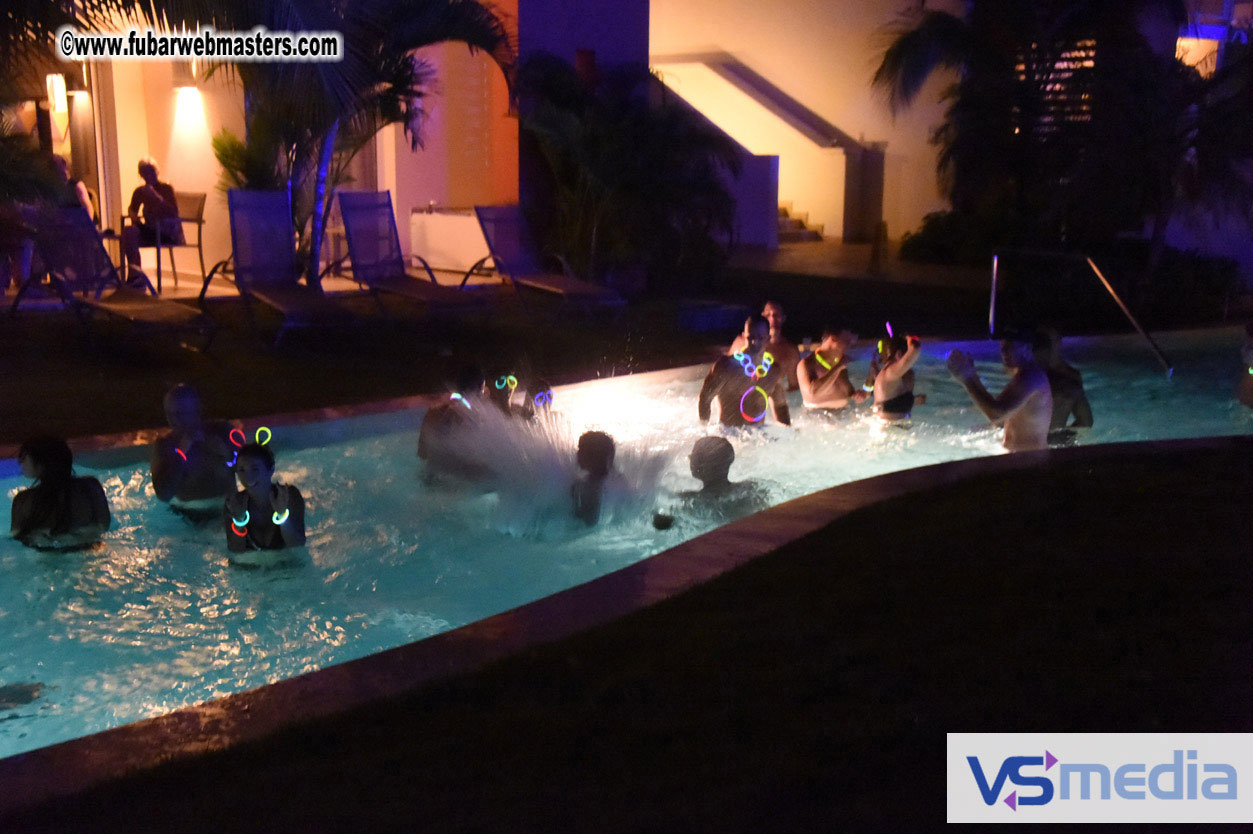 Black Light Pool Party