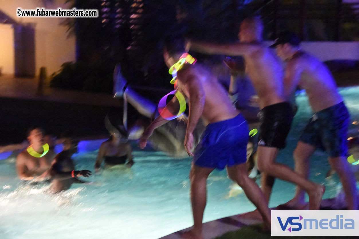 Black Light Pool Party