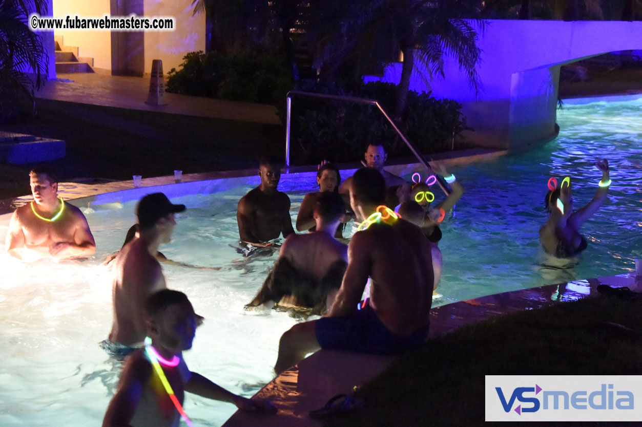 Black Light Pool Party