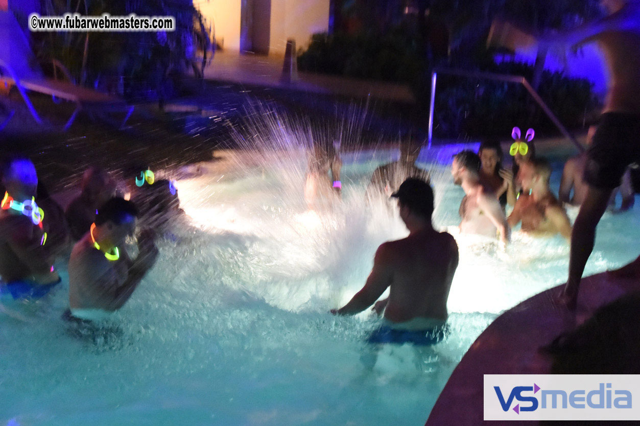 Black Light Pool Party