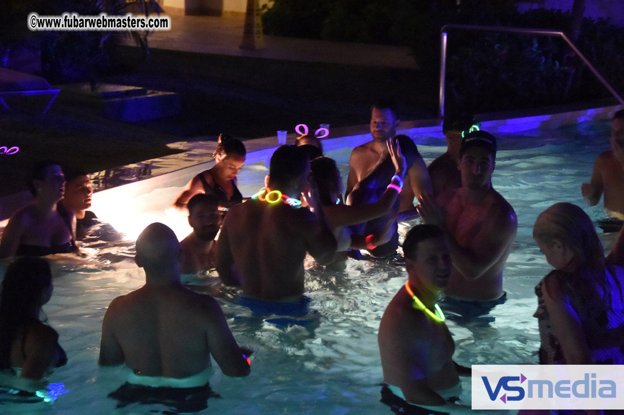 Black Light Pool Party