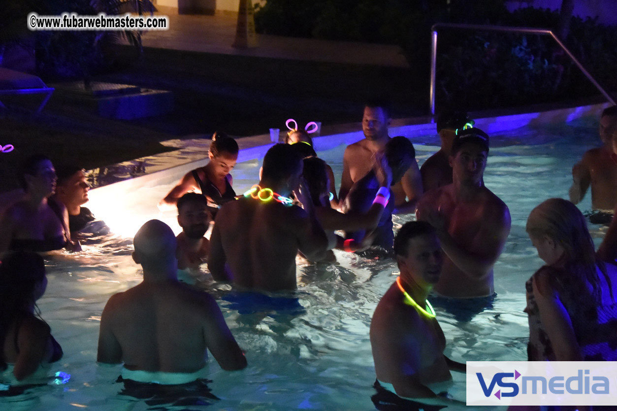 Black Light Pool Party