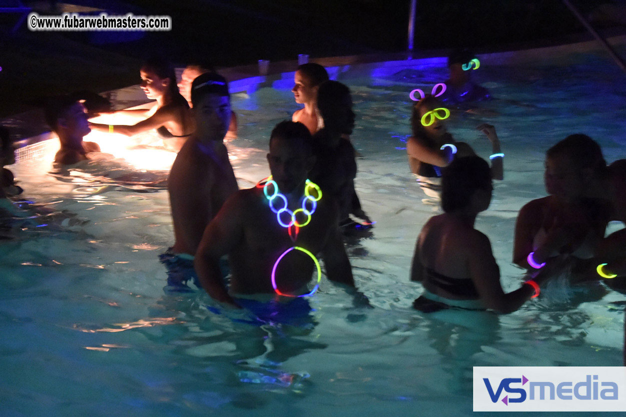 Black Light Pool Party