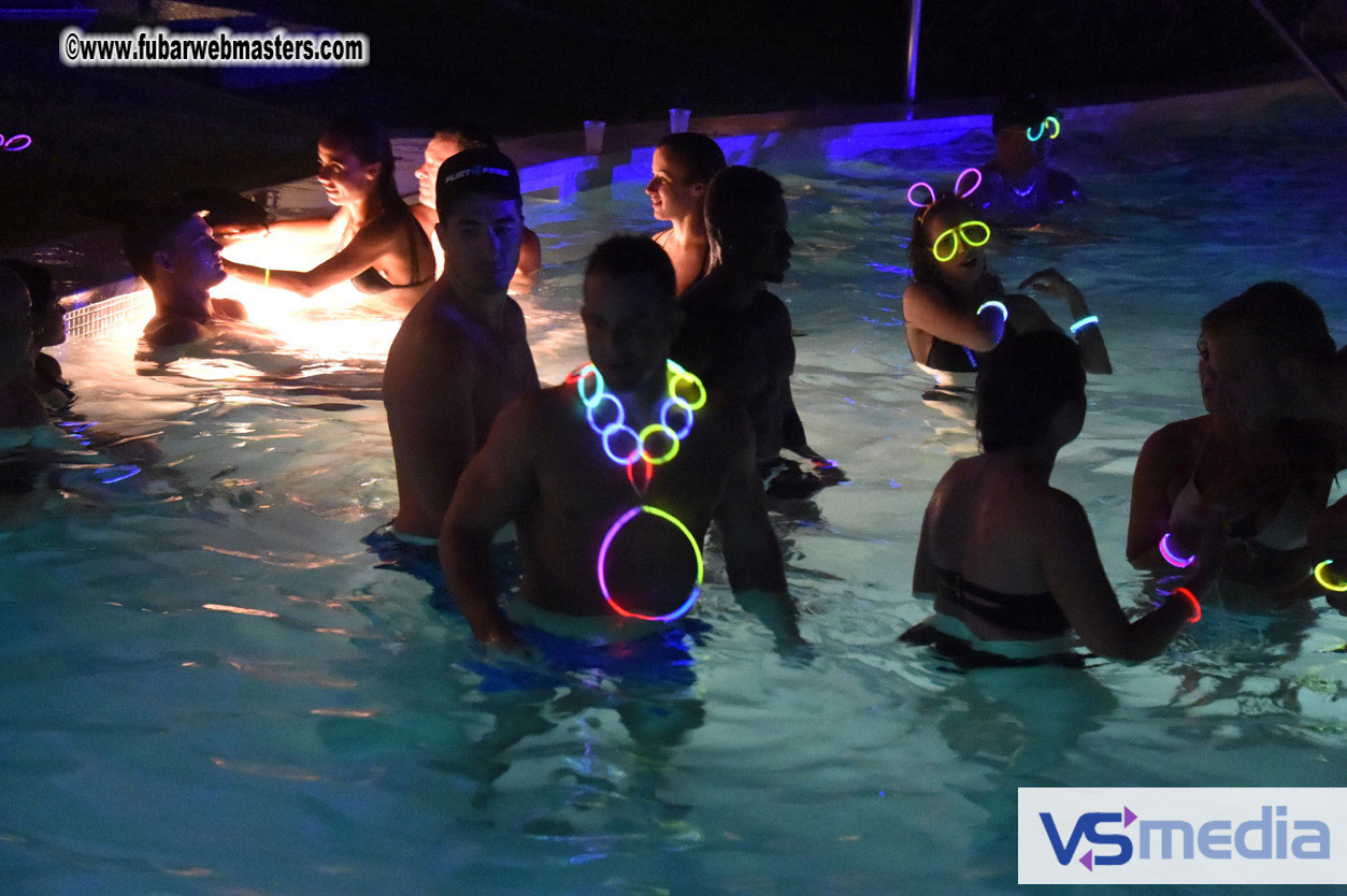 Black Light Pool Party