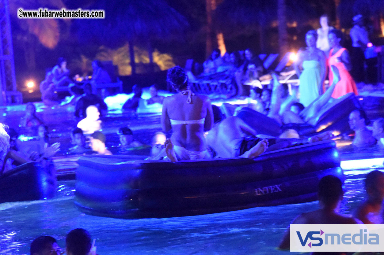 Black Light Pool Party