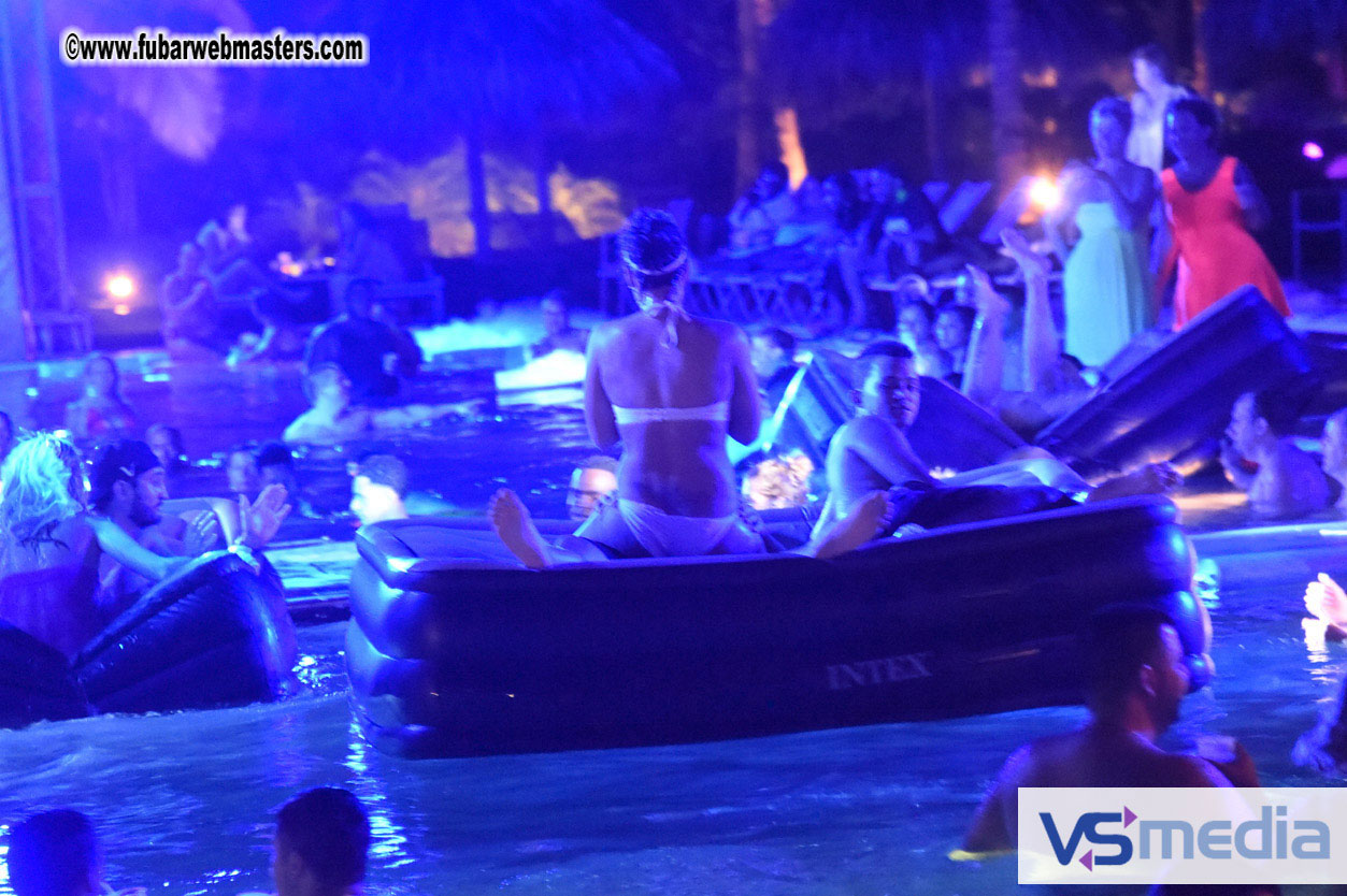 Black Light Pool Party