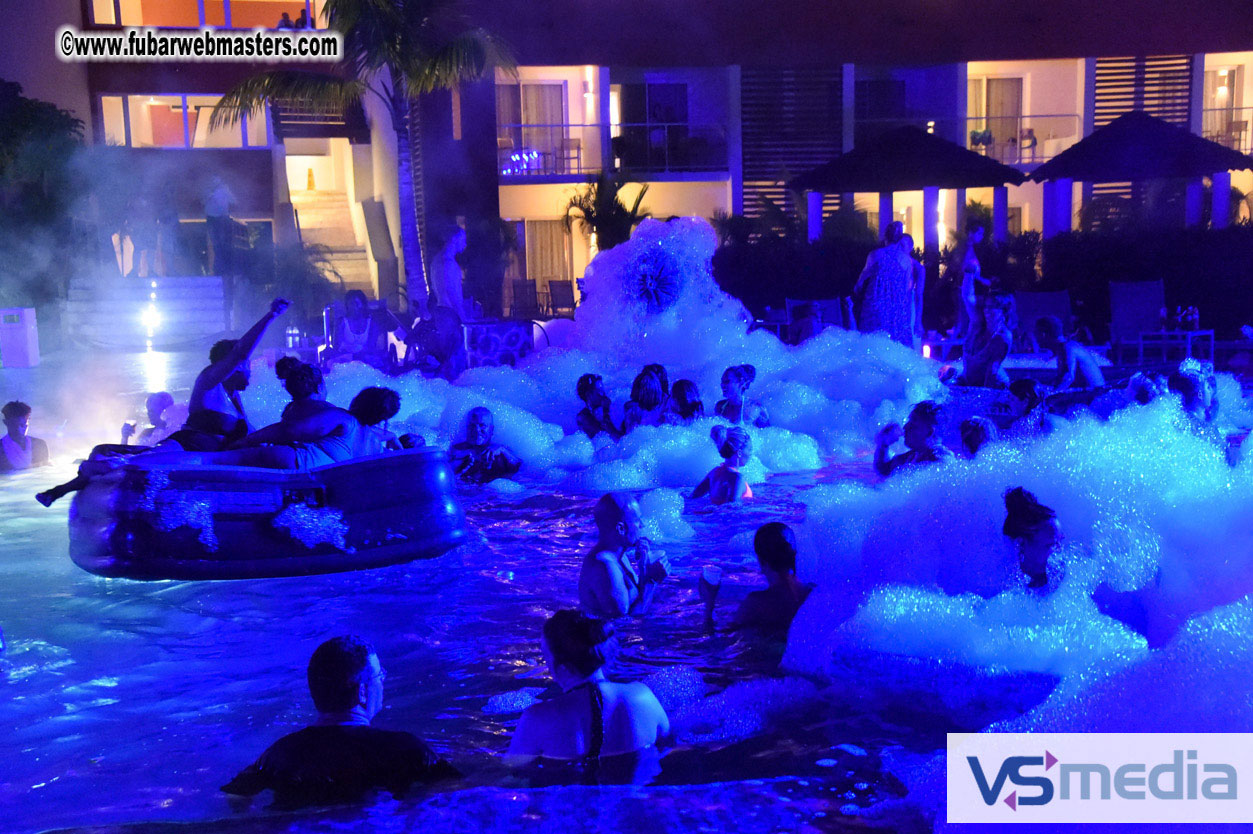 Black Light Pool Party