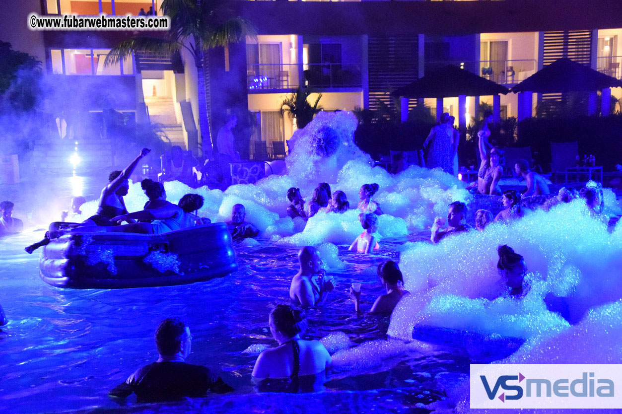 Black Light Pool Party