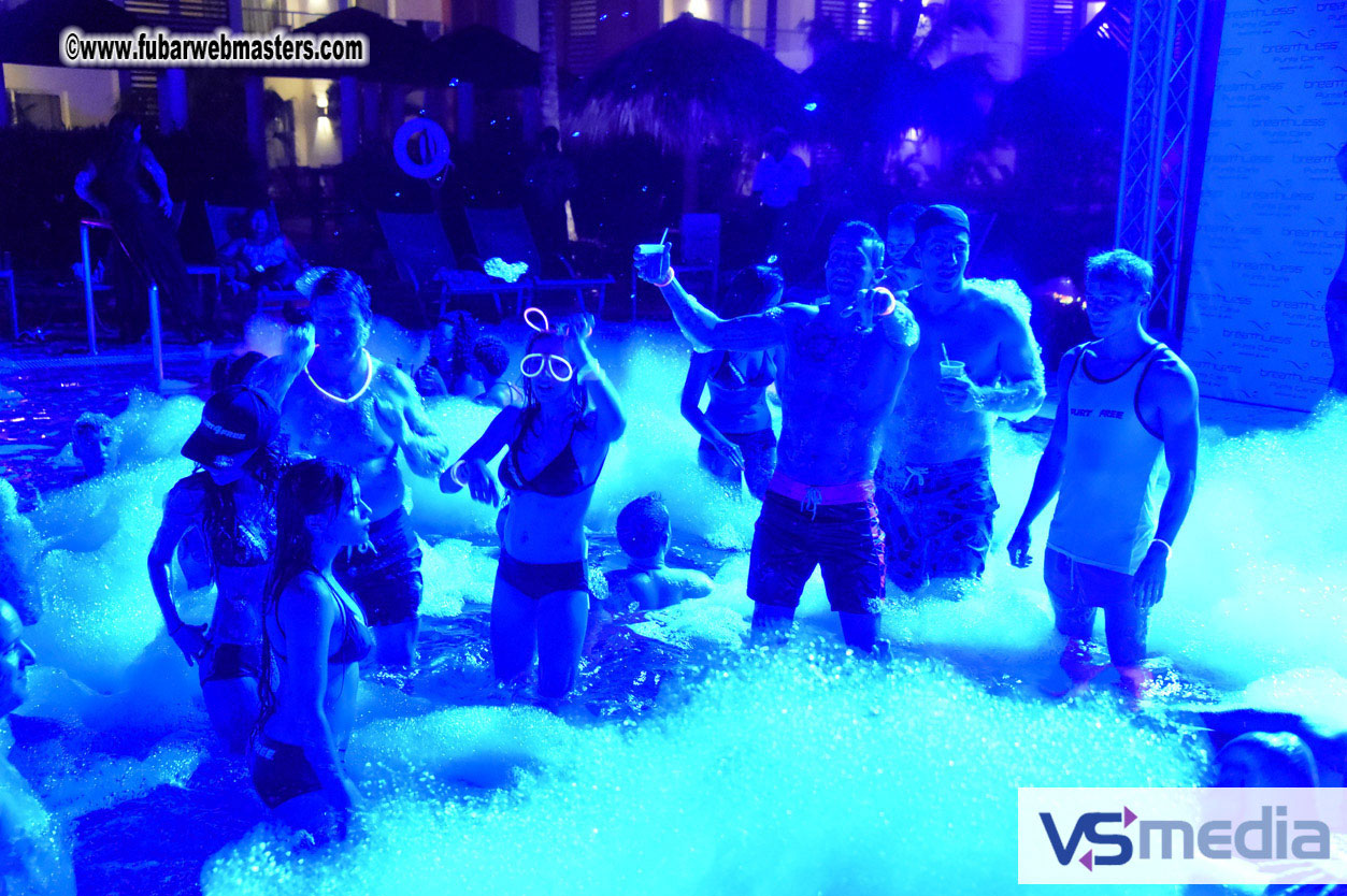 Black Light Pool Party