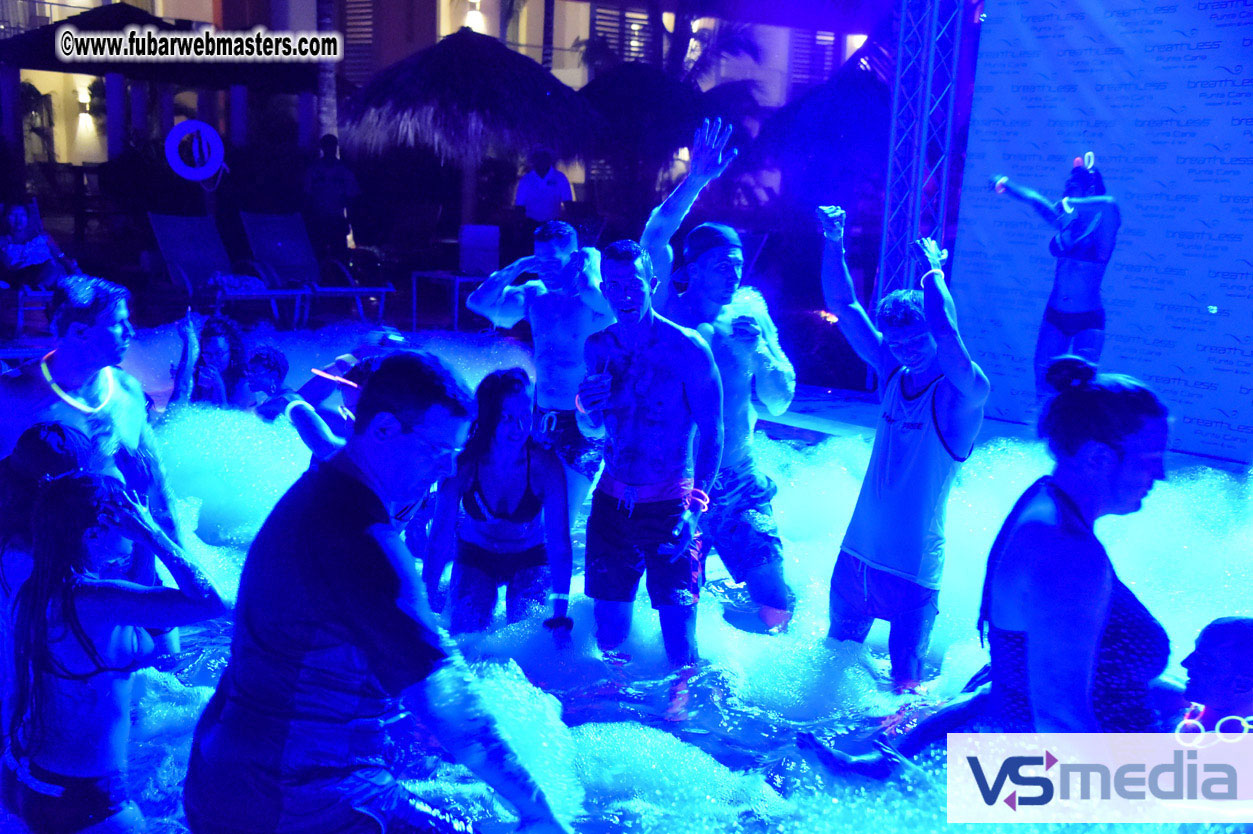 Black Light Pool Party