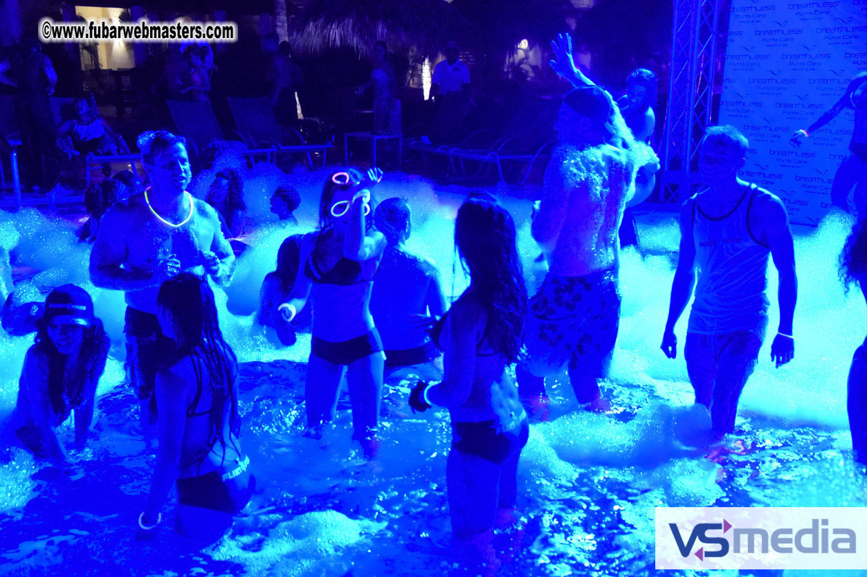 Black Light Pool Party